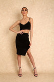 Lana Two Piece Black Co Ord Set