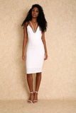 Oriana Double Slit Maxi Dress- Grey