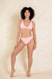 Rumi Textured Bra Front Bikini Set
