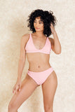 Rumi Textured Bra Front Bikini Set