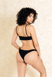 Hendrix Black Crop Super Short Bikini Set