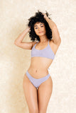 Hendrix Grey Crop Super Short Bikini Set