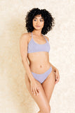 Hendrix Grey Crop Super Short Bikini Set
