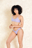 Kendall Grey Crop Top Bikini Set