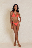 Blaine Orange Thong Bikini Set