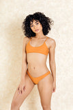 Kendall Orange Crop Top Bikini Set