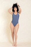 Finally Legal Grey One Piece Swimsuit