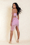 Jasmina Two Piece Crochet Crop Top and Skirt