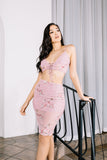 Jasmina Two Piece Crochet Crop Top and Skirt