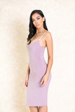 Foolish Love Purple Midi Bodycon Dress